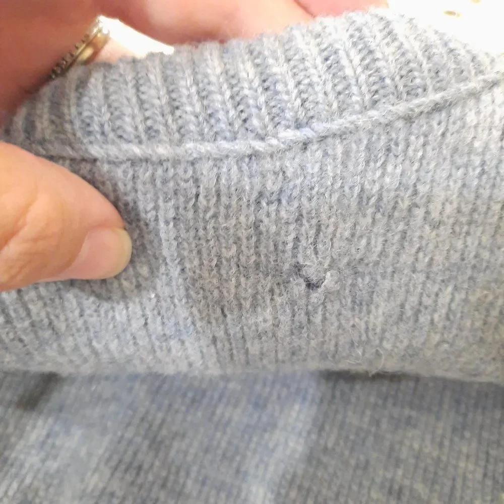 Vintage Pendleton Sweater‎ Men's size Medium small Blue Diamond argyle Wool READ